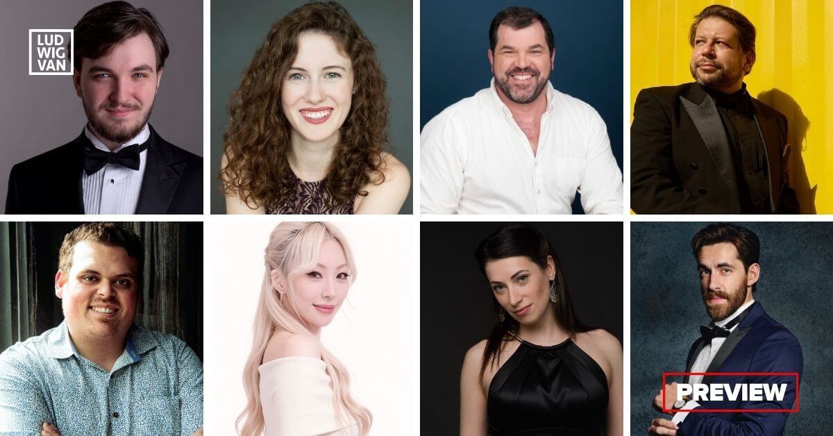 Opera singers in The Benevolence Opera Project and Redwood Theatre’s Don Giovanni L-R (Top): James Coole-Stevenson; Kathryn Rose Johnston; Andrew Tees; Alexander Hajek; (Bottom): Cameron Mazzei; Mary Ferrari; Susan Elizabeth Brown; Luke Noftall (Photos courtesy of the artists)