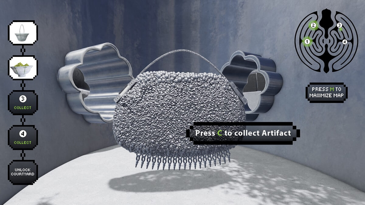 Damask Rose (2026) by Jawa El Khash. Interactive digital simulation. (Photo courtesy of the artist)