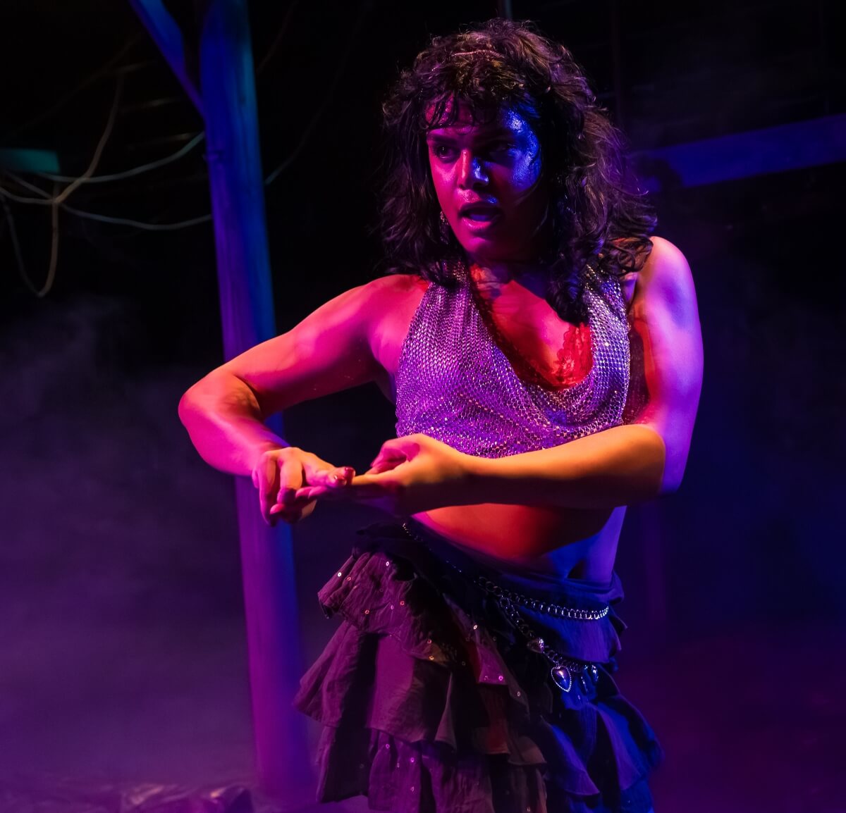 Actor Zaiba Baig in Jhooti (Photo: Jeremy Mimnagh)