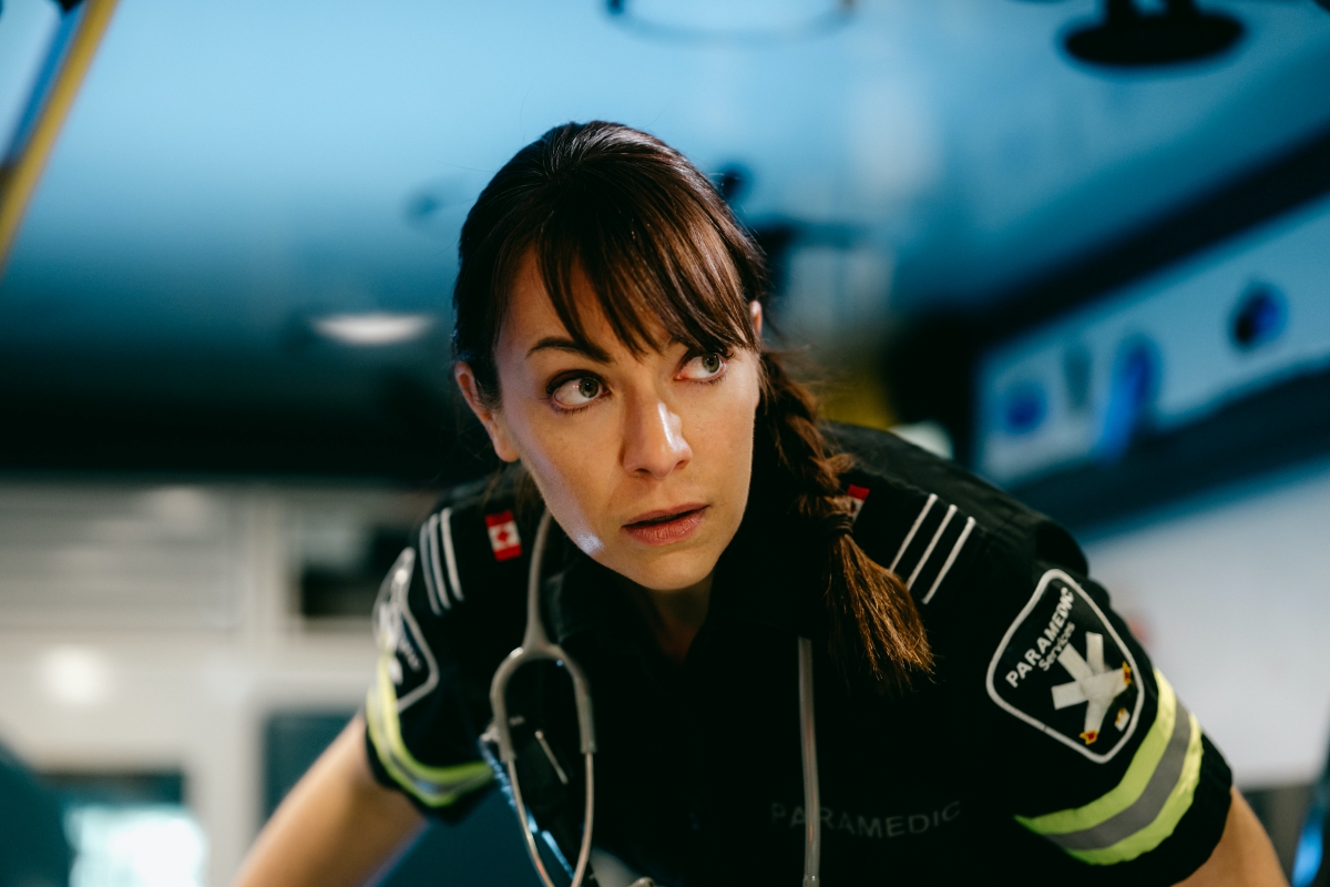 Dr. Janet McMordie in Rosamund Small’s VITALS (Photo courtesy of Second Act Actors)