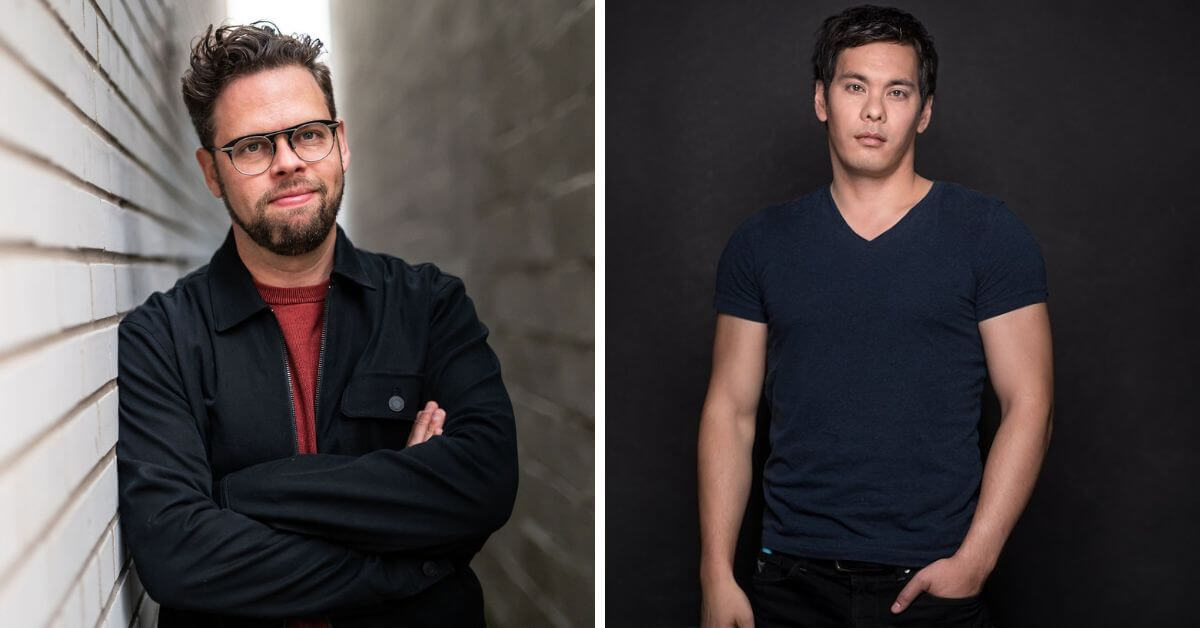 L: Composer Chris Thornborrow; R: Playwright David Yee (Photos: Dahlia Katz)