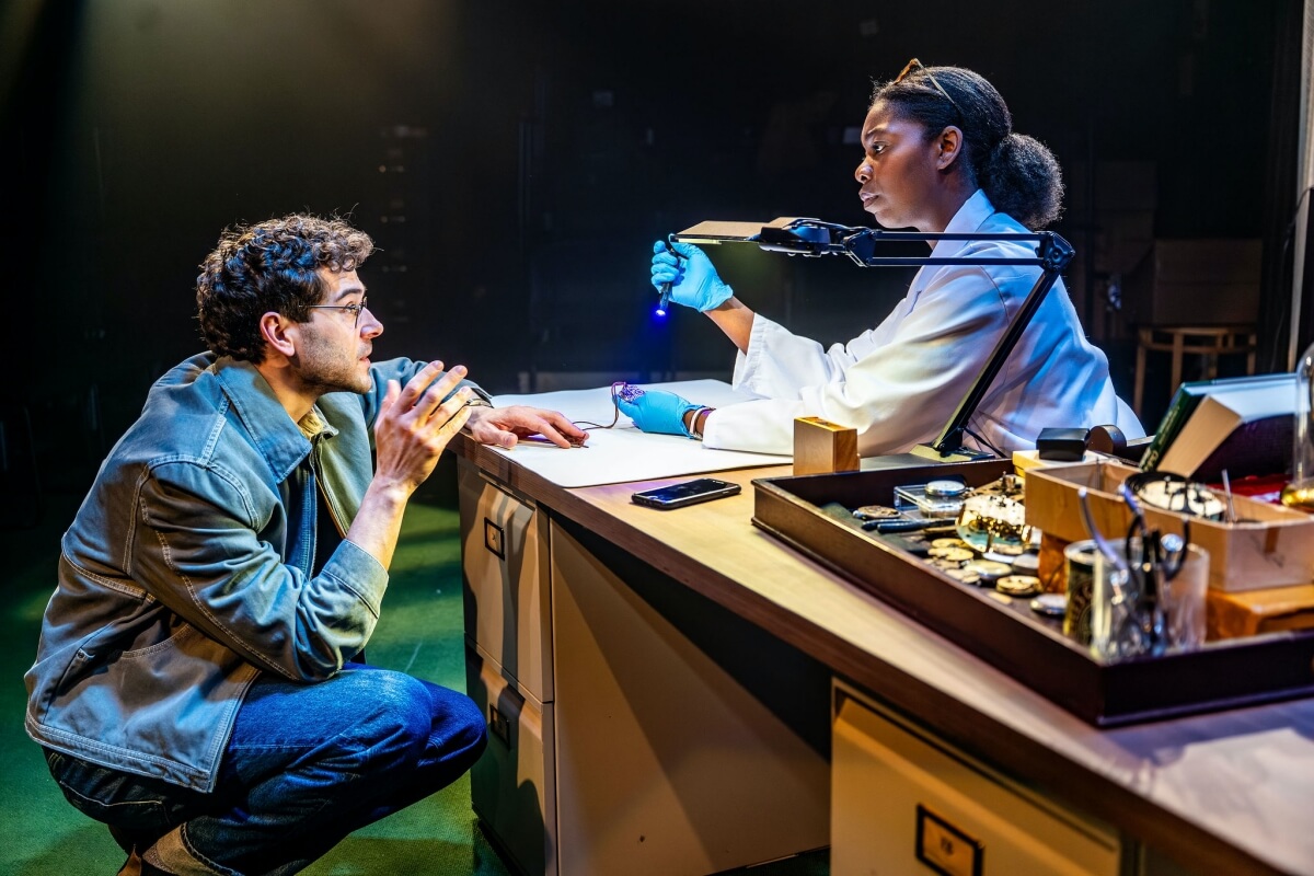 Daniel Maslany and Ivy Charles in Project Humanity/Crow’s Theatre’s The Division (Photo: Dahlia Katz)