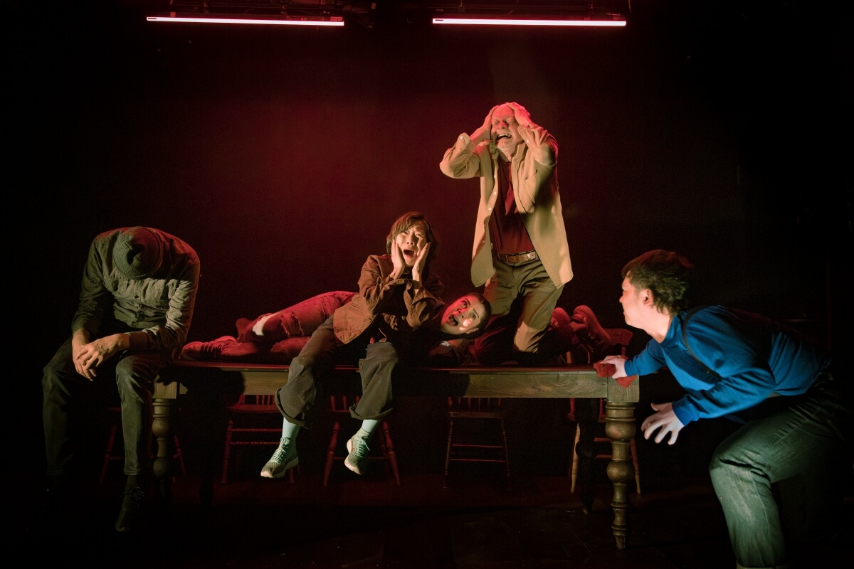 The cast of Theatre Smith-Gilmour/Crow’s Theatre’s Pu Songling: Strange Tales (Photo: Johnny Hockin)