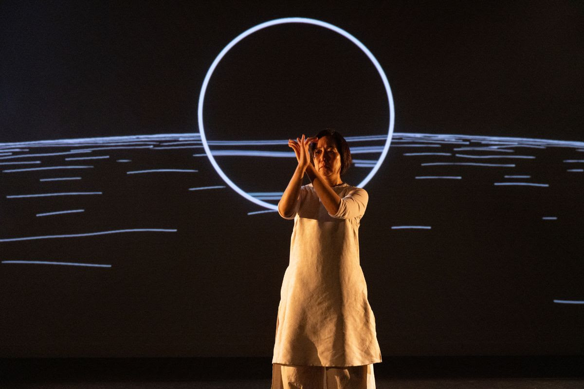 Chisato Minamimura in Mark of a Woman (Photo courtesy of Theatre Passe Muraille)