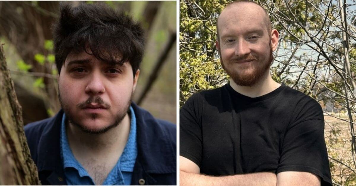 L: Twin Sues director & lighting designer Robert Leitner; R: playwright & Bird on Stage Artistic Director Garrett M. Ryan Abrams (Photos courtesy of Bird on Stage)