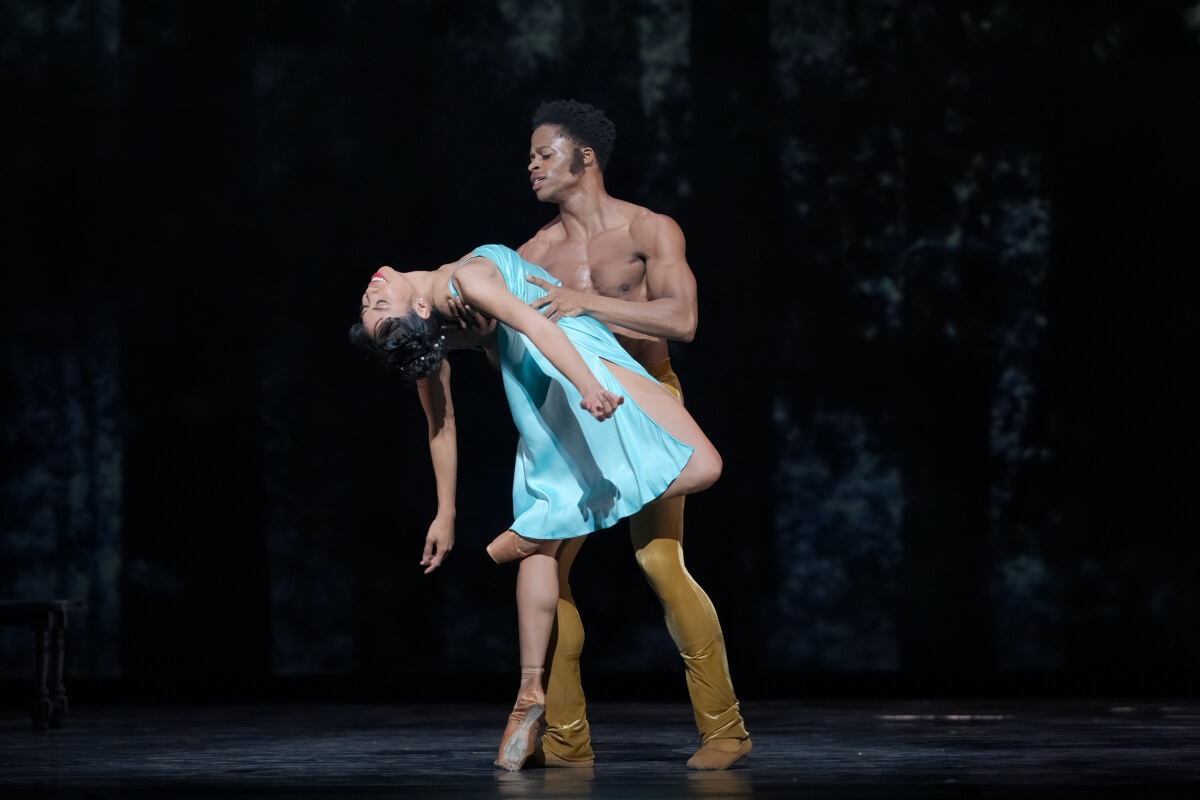 Jenna Savella and Shaakir Muhammad in Emma Bovary (Photo: Karolina Kuras, Courtesy of The National Ballet of Canada)
