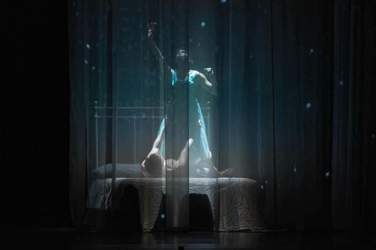 Jenna Savella and Donald Thom in Emma Bovary (Photo: Karolina Kuras, Courtesy of The National Ballet of Canada)
