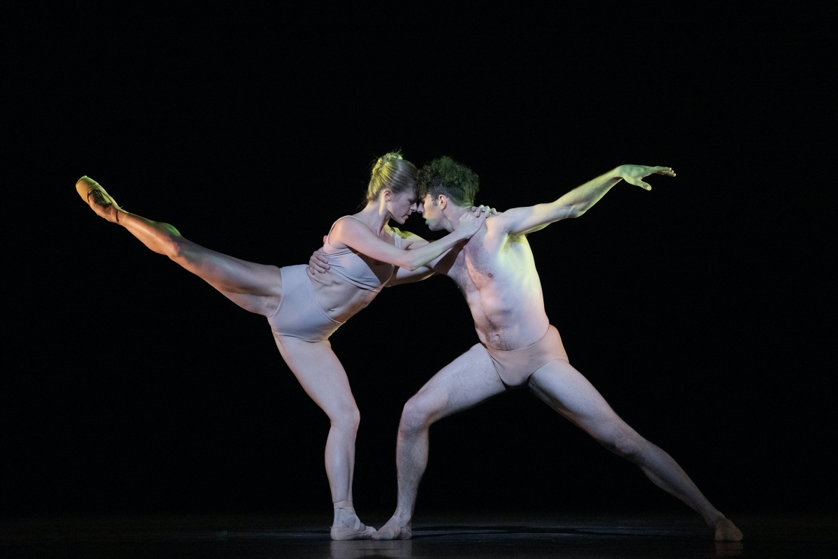Hannah Galway and Kota Sato in MADDADDAM (Photo: Karolina Kuras, Courtesy of The National Ballet of Canada)