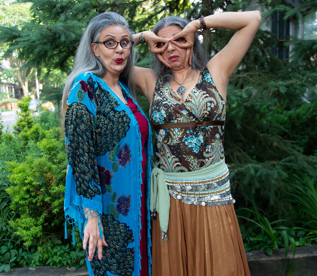 Actors and show creators Maryem Tollar (L) and Roula Said (R) (Photo: Cathy Ord)
