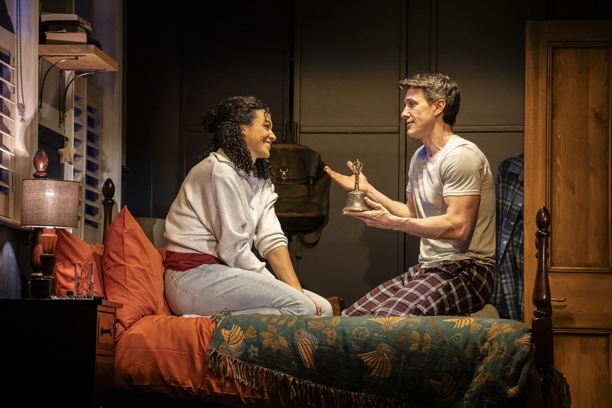 Melissa James and Patrick Heusinger in Paranormal Activity the stage play (Photo: Johan Persson)