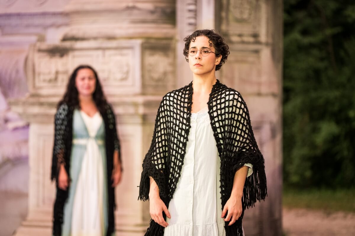 Lara Lucia & Laura Del Papa in Guild Festival Theatre’s Brontë: The World Without (Photo courtesy of Guild Festival Theatre)