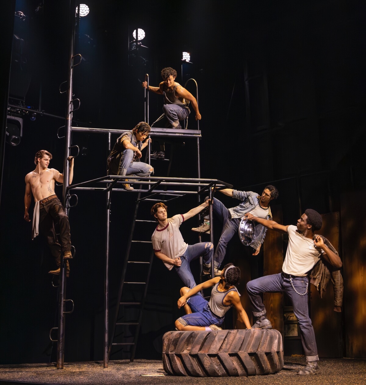 The Outsiders musical theatre North American Tour Company (Photo: Matthew Murphy)