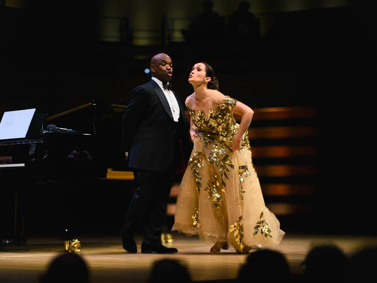 Tenor Lawrence Brownlee and soprano Erin Morley perform at Koerner Hall as part of Toronto Summer Music, with pianist Malcolm Martineau, July 16 2026 (Photo:Lucky Tang)